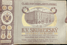 Katalog nábytku cca 1900 Skuherský Hradec Králové