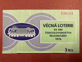 HRACÍ LOS Věcná loterie ke dni československých železničářů