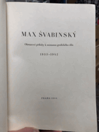 Max Švabinský 1933-194, 26x obrazové přílohy k seznamu grafického díla