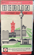 BERLIN STADTPLAN 1:25.000 MAPA KARTE