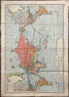 MAPA SVĚTA POLITICKÝ PŘEHLED A SVĚTOVÁ DOPRAVA 1:90.000.000