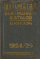 Briefmarken-Katalog 1924-25, I. Band - Europa