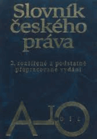 2SVAZKY Slovník českého práva. Díl 1+2. A-Ž