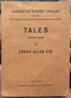 Tales by Edgar Allan Poe.