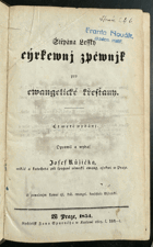 Štěpána Lessky cýrkewnj zpěwnjk pro ewangelické křesťany ; opr. a wydal Josef Růžička
