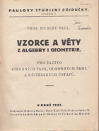 Vzorce a věty z algebry i geometrie