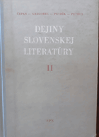 Dejiny slovenskej literatúry 2