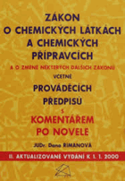 Zákon o chemických látkách a chemických přípravcích a o změně některých dalších ...