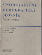 Mnohojazyčný demografický slovník - český svazek