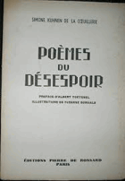 Poèmes du désespoir. Préface d'Albert Toetenel