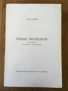 Pierre Bourgeois, une lecture de soixante ans de poésie