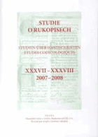 Studie o rukopisech XXXVII–XXXVIII, 2007–2008