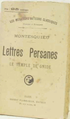 Lettres persanes. Le Temple de Gnide