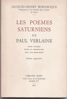 Les poèmes saturniens de Paul Verlaine. Texte critique, étude et commentaire avec cinq hors-texte ...