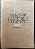 Památník národního písemnictví 1953-1978 (soupis publikací, výstav a kulturních pořadů), ...