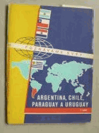 Argentina, Chile, Paraguay a Uruguay MAPA-MAPY. Soubor map