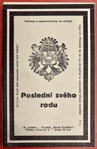 Poslední svého rodu