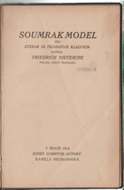 Soumrak model, čili, Jak se filosofuje kladivem