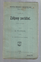 Zákony sociální - nástin sociologie