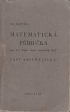 Matematická příručka pro IV. třídu všech středních škol