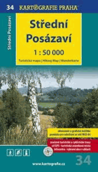 Střední Posázaví MAPA - turistická mapa 1:50 000