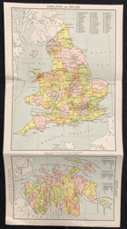 ENGLAND, WALES, IRELAND AND SCOTLAND + LONDON. MAPA MAP