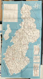 STRASSENKARTE DER TSCHECHOSLOWAKEI - ROAD MAP OF CZECHOSLOVAKIA - CARTE ROUTIERE DE LA ...