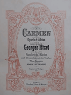 BIZET Georges Carmen Opéra in 4 akten