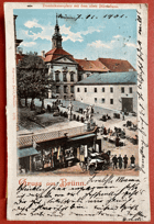 BRNO Brünn. Dominikanerplatz mit dem alten Ständehaus Dominikánské náměstí