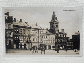 TURNOV náměstí NALEPENO NA ČTVRTCE! Grand hotel. U českého granátu... Turnau (pohled)