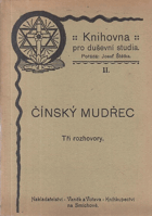 Čínský mudřec - tři rozhovory
