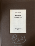 Storie Naturali SIGNED-SIGNATURE!
