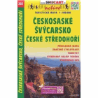 Českosaské Švýcarsko, České středohoří - turistická mapa 1:100 000