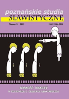 Poznańskie studia slawistyczne 5-2013. Boskość władzy w ...