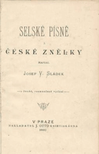 Selské písně a české znělky