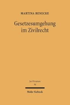 Gesetzesumgehung im Zivilrecht - Lehre und praktischer Fall im allgemeinen und Internationalen ...