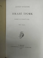 Hrabě Špork - román ze století XVIII.