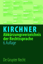Abkürzungsverzeichnis der Rechtssprache