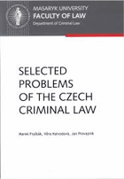 Selected problems of Czech criminal law - multimedial textbook
