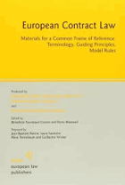 European contract law - materials for a common frame of reference
