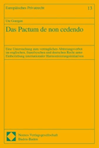 Das Pactum de non cedendo
