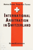 International arbitration in Switzerland