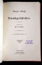 Kurzer Abriss der Kunstgeschichte für höhere Töchterschulen u. ähnliche Lehranstalten