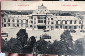 České Budějovice Budweis nádraží tramvaj