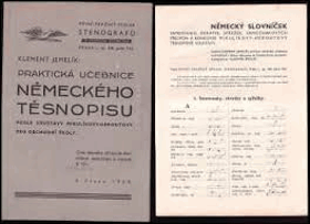 Praktická učebnice německého těsnopisu VČ. PŘÍLOHY! Podle soustavy Mikulíkovy-Heroutovy ...