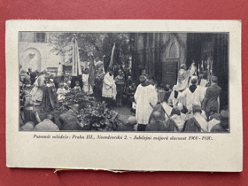 PRAHA Prag Patronát mládeže der Jugend Jubilejní májová slavnost Pohled Pohlednice