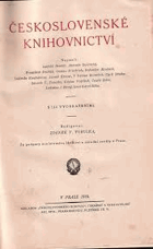 ČESKÉ Československé knihovnictví
