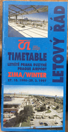 Československé Aerolinie ČSA Letový řád ZIMA WINTER Timetable