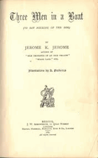 Three Men in a Boat To Say Nothing of the Dog With 65 Illustrations by Frederics