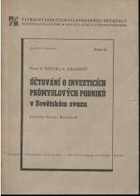 Účtování o investicích průmyslových podniků v Sovětském svazu